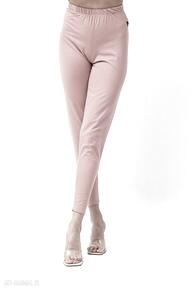 Leginsy "adell" brudny róż spodnie trzy foru, damskie, kobiece bawełniane, różowe