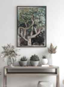 Plakat 50x70 cm - drzewo deszczowe ii plakaty creo, wydruk - botaniczny, rośliny