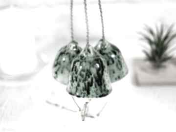 Pomysł na prezent świąteczny! Ceramiczne dzwonki choinkowe - nakrapiana zieleń dekoracje
