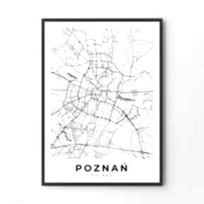 format 50x70 cm hogstudio plakat, plakaty - poznań, mapy miast