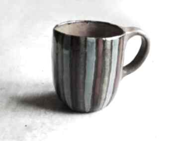 Kubek ceramiczny ceramika edyta marszalek, rękodzieło, multicolor, glina, kawa