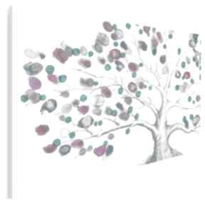 Obraz na płótnie - drzewo wiosna - 120x80 cm 52801