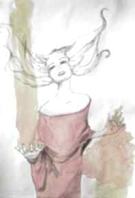2" artystki plastyka laube adriana art akwarela, kobieta, szamanka, magia, moc, portret
