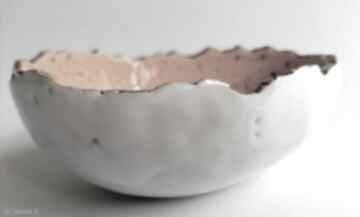 Jajeczna miseczka 2 ceramika eva art rękodzieło, z gliny, dekoracja wnętrza, użytkowa, pomysł