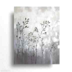 Łąka obraz akrylowy formatu 40 50 cm paulina lebida - akryl, trawy