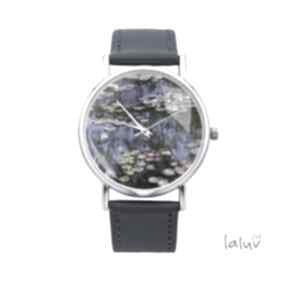 Zegarek z grafiką lilie wodne zegarki laluv monet, obraz, reprodukcja, sztuka, prezent