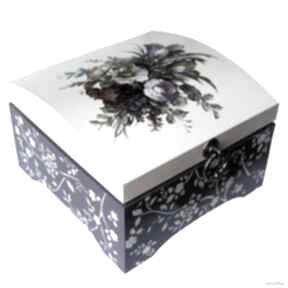 Romantyczność - kuferek na biżuterię, pudełko pudełka hanutka, prezent, stylowe