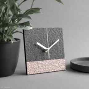 Ekologiczny zegar z papieru recyklingu zegary studio blureco minimalistyczny, miedziany