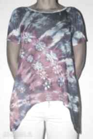 Bluzeczka z nadrukiem bluzki bellafeltro tie, dye, prezent, fashion, kwiaty, lato