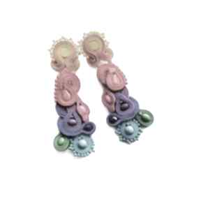 Bajkowe klipsy soutache