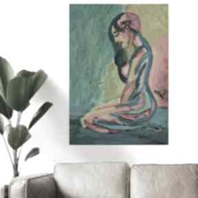 Obraz olejny akt naga kobieta salonu obrazy zamówienie malarstwo