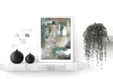 Wydrul balerina 2 margo art obraz do salonu, sypialni, abstrakcyjny portret, dekoracja, wnętrze
