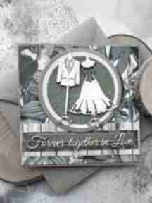 Kartka ślubna dla obcokrajowców koperta kartkodzielo, po angielsku, ślub