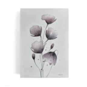 Kwiatki akwarela formatu A4 paulina lebida