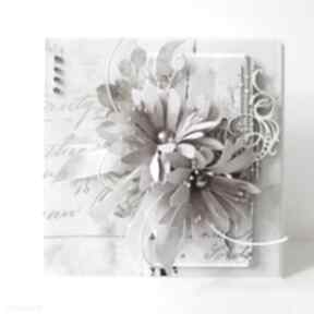 Ślubna elegancja w pudełku scrapbooking kartki marbella ślub, pamiątka, życzenia, zaproszenie