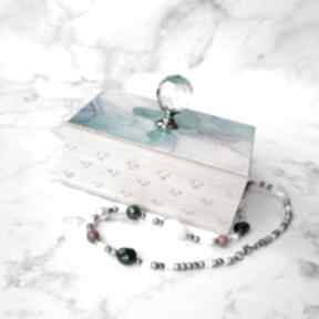 Artystyczna ''marble pudełka silvella pudełko na biżuterię, szkatułka, oryginalny prezent, wzór