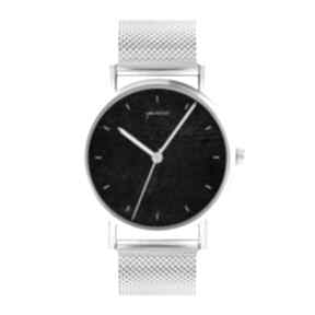 Zegarek - czarny bransoleta mesh zegarki yenoo, metalowa, klasyczny, prezent