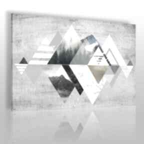 Obraz na płótnie - 19601 90x60 vaku dsgn abstrakcja, trójkąty, góry, nowoczesny, kształty