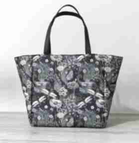 Shopper bag - ważki nocą na ramię torebki niezwykle elegancka, nowoczesna, pakowna - prezent