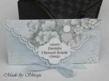 I św w błękitach scrapbooking shiraja komunia, pamiątka, kartka