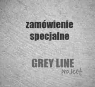 Zamówienie dla pani ani grey line project turamlin, srebro, spinel