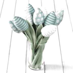 miętowy dekoracje myk studio tulipany, bukiet, kwiaty, prezent, z materiału