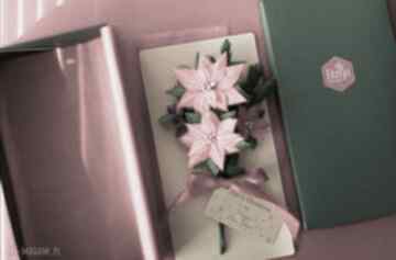 Karteczki 3d na prezent christmas scrapbooking kartki mira flowers93- super, pocztówka