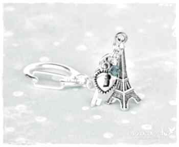Brelok paryski breloki wrzosowisko, wieża, eiffla, swarovski, klucz