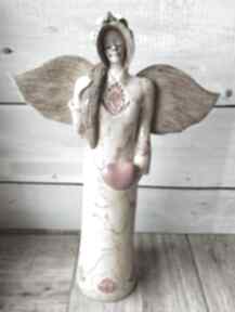 Anioł słowiański stojący ceramika