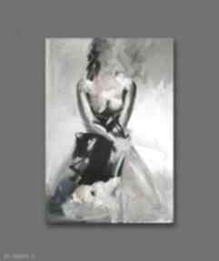 Jewel - 50x70 galeria alina louka kobieta plakat, obraz, duży szkic, grafika kobieca