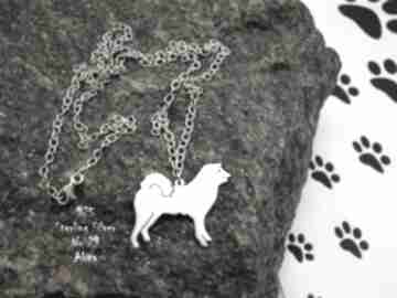 srebro próby nr 29 naszyjniki frrodesign akita, z psem, 925, rękodzieło handmade, prezent