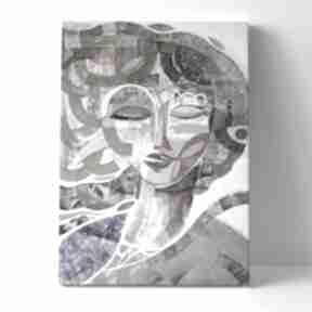 Obraz - wydruk 60x90 cm śpiąca królewna gabriela krawczyk, na płótnie, postać, kobieta