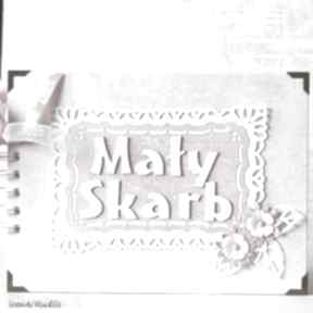 Mały skarb - album scrapbooking albumy rudlis, dziecko, pamiątka, chrzest, roczek