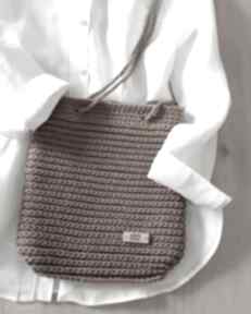 Sznurkowa torebki ręczne sploty ze sznurka bawełn, modne dodatki, na ramię, listonoszka
