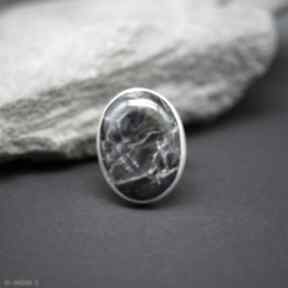 Pietersite pierścionek "salgant" branicka art srebrny, pietersit, regulowany rozmiar, duży