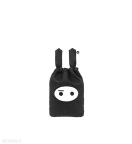 Black funny bunny bag worek, plecak, torba, kosmetyczka