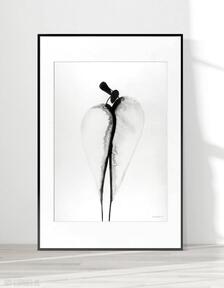 Obraz 50x70 cm wykonany ręcznie, 3447648 art krystyna siwek do salonu, grafika czarno biała