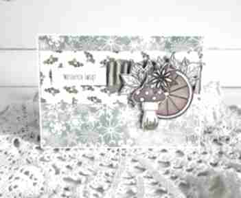 Święta prezenty: świąteczna z grzybkiem, 753 scrapbooking kartki vairatka handmade boże