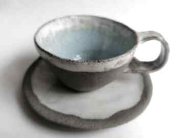 Komplet "hello sunshine" 2 ceramika eva art rękodzieło, filiżanka do kawy, espresso, użytkowa