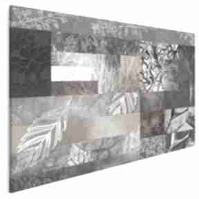Obraz na płótnie - 120x80 cm 46001 vaku dsgn liście, jesień, mozaika, kwadraty, wzory