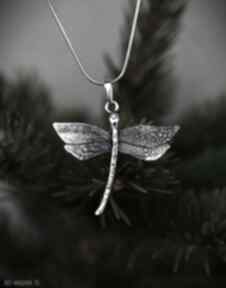 outlander srebrna naszyjnik - biżuteria z ważką. Srebro