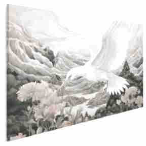 Obraz na płótnie - japoński 120x80 cm 110801 vaku dsgn ptak, z ptakiem, orientalny, do salonu
