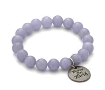 Violet jade with peace earth jadeit fiolet modna delikatna