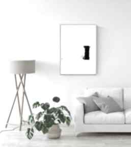 50x70 cm wykonana ręcznie, abstrakcja, elegancki minimalizm, obraz do plakaty art krystyna