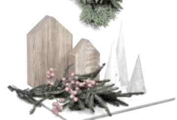 Pomysł na świąteczny upominek. Domki skandynawskie - dębowe średni dekoracje oldtree boże