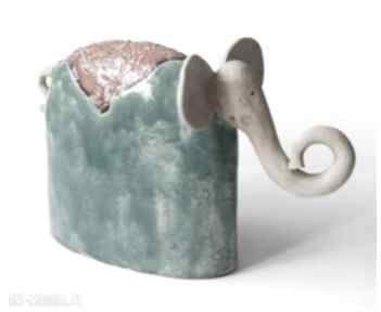 Słoń ceramiczny 2 ceramika wylęgarnia pomysłów