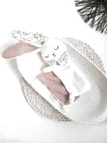 Króliczek królik zając szmatka przytulanka doudou maskotki mallow