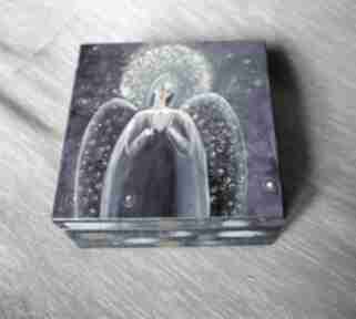 z serduszkiem niebieski szkatułka pudełka marina czajkowska dom, anioł, 4mara
