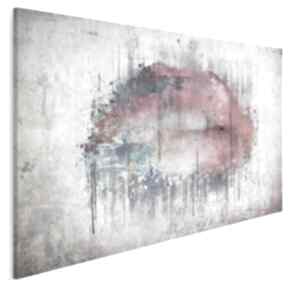 Obraz na płótnie - abstrakcja usta 120x80 cm 23101 vaku dsgn, nowoczesny, kolorowy, loft