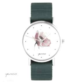 Zegarek yenoo - mak morski, nato zegarki, pasek, kwiat, prezent